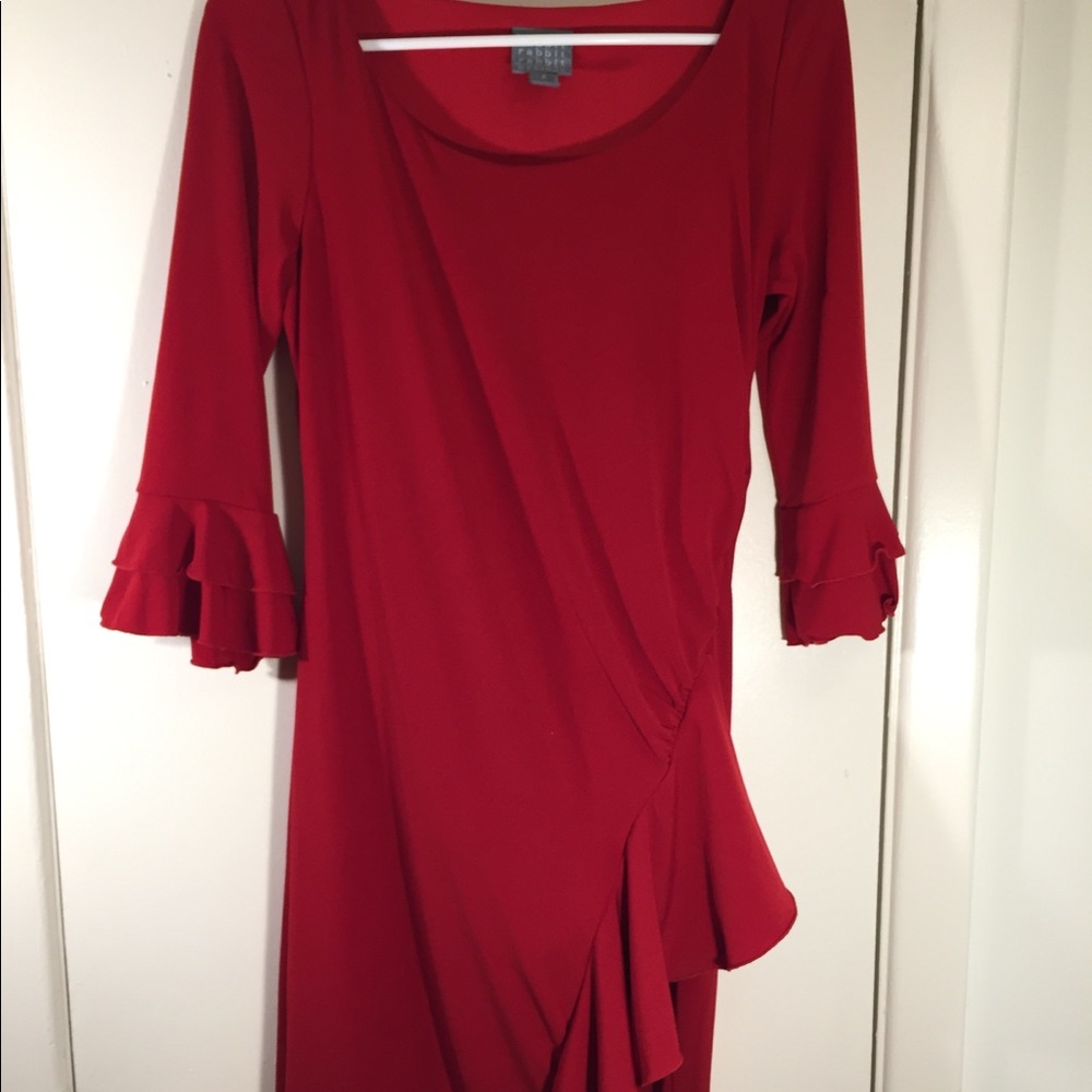 Red Rabbit Rabbit Rabbit Designs Dress